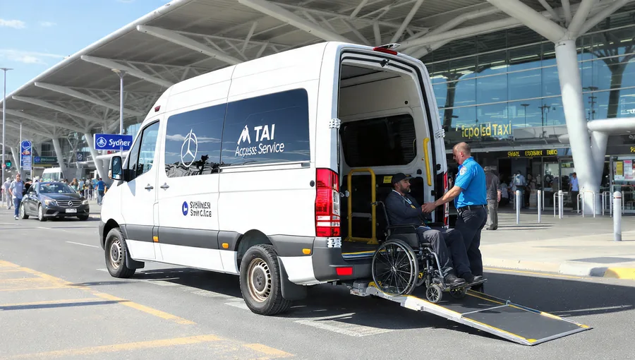 Wheelchair accessible Maxi Taxi Blue Mountains City Council ramp request